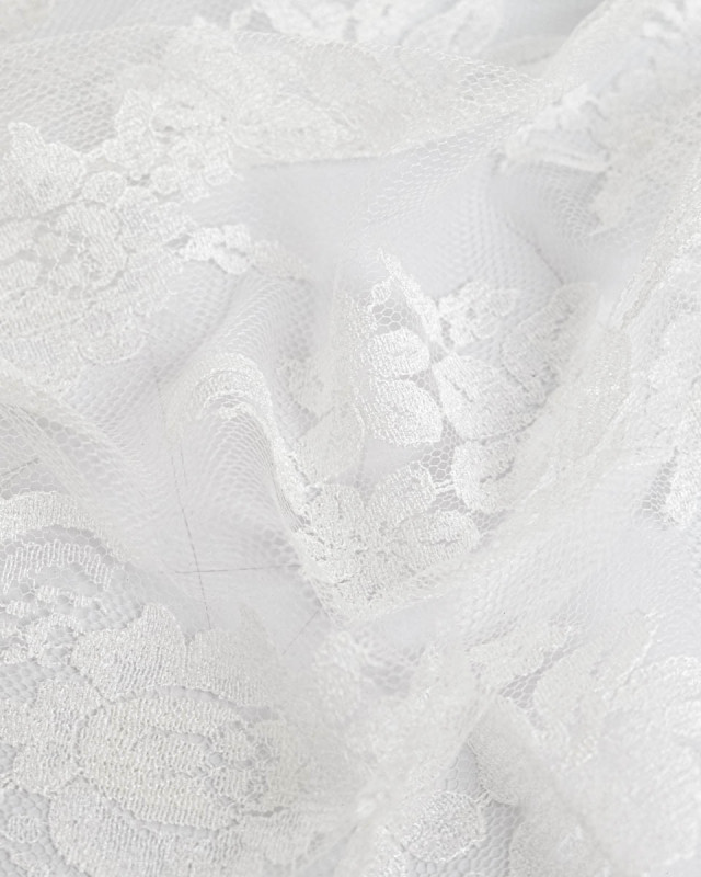 Dentelle Fabrication Française Greige Festonnée - Mercerine