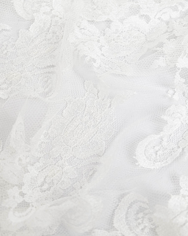 Dentelle Fabrication Française Greige Festonnée - Mercerine