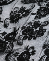 Dentelle Fabrication Française Noir Festonnée