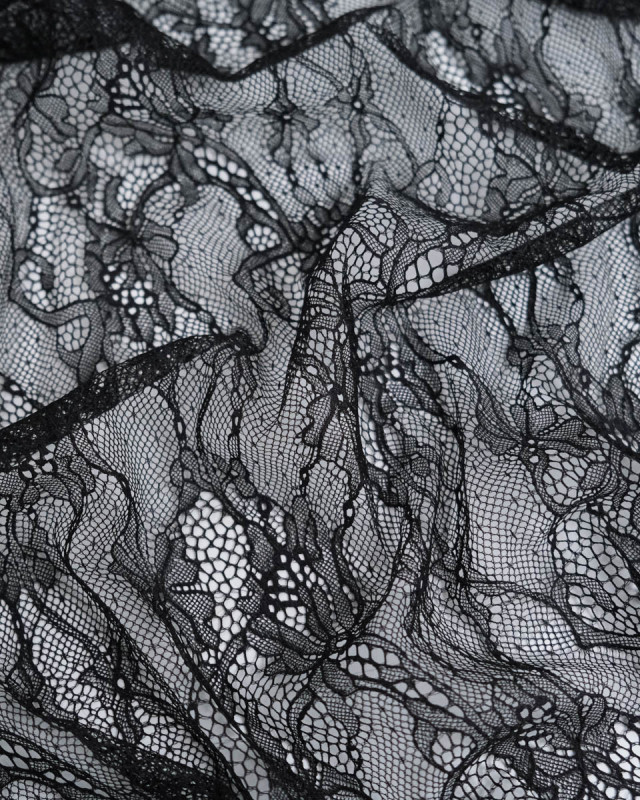 Dentelle Fabrication Française Noir - Mercerine