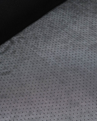 Dentelle Maille Pois Fabrication Française Noir - Mercerine