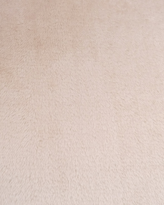 Tissu Velours Côtelé Envers Sherpa Terracotta - Mercerine