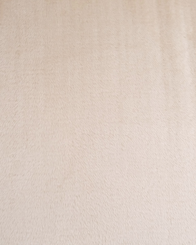 Tissu Velours Côtelé Envers Sherpa Blanc - Mercerine