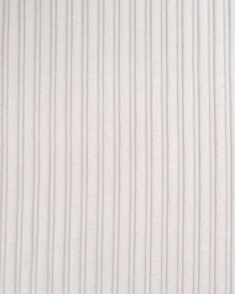 Tissu Velours Côtelé Envers Sherpa Blanc - Mercerine
