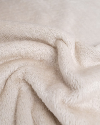 Tissu Velours Côtelé Envers Sherpa Bleu Jean - Mercerine
