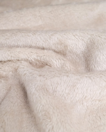 Tissu Velours Côtelé Envers Sherpa Noir - Mercerine