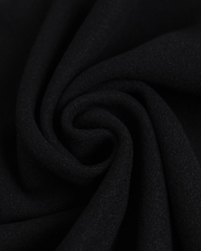 Tissu Caban Manteau Noir - Mercerine