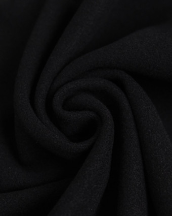 Tissu Caban Manteau Noir - Mercerine