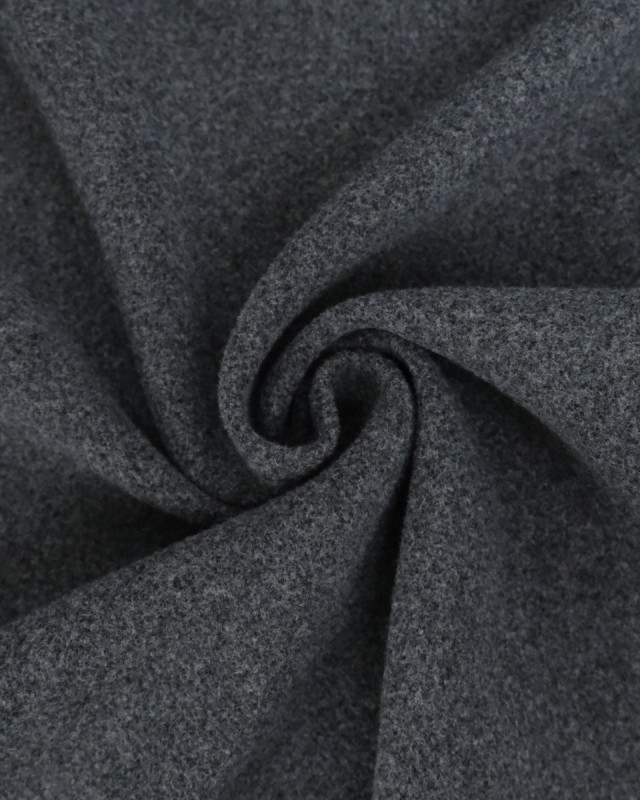 Tissu Caban Manteau Anthracite - Mercerine