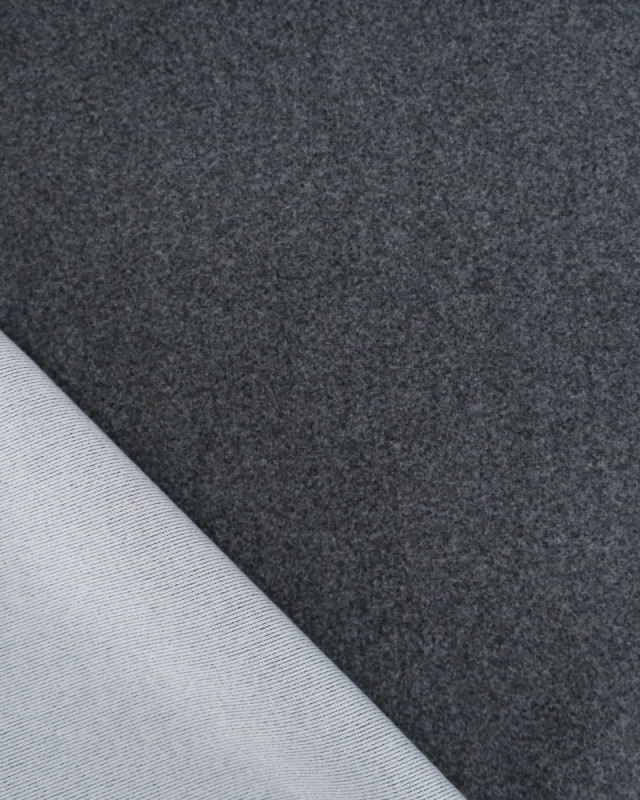 Tissu Caban Manteau Anthracite - Mercerine