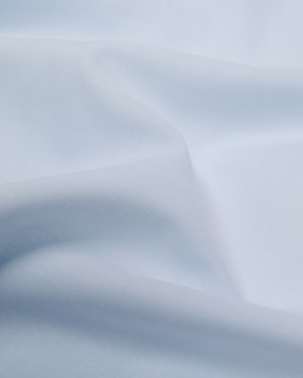 Voile de coton bio bleu ciel Leanne - 10cm -  Mercerine