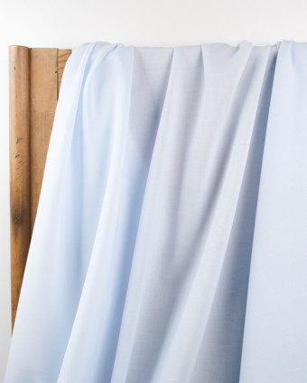 Voile de coton bleu ciel - Tissu léger - Mercerine