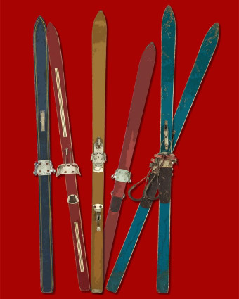 Torchon cuisine 50x70 cm - Ski Fond Rouge - Mercerine