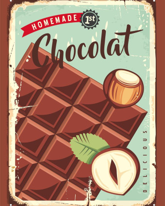 Torchon cuisine 50x70 cm - Tablette de Chocolat - Mercerine