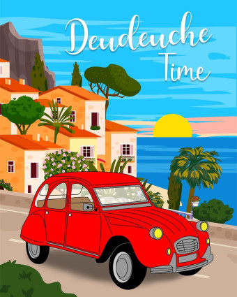 Torchon cuisine 50x70 cm - Deudeuche Time - Mercerine