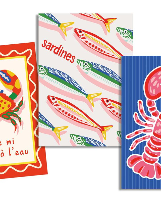 Torchon cuisine 50x70 cm - Crabe Color - Mercerine