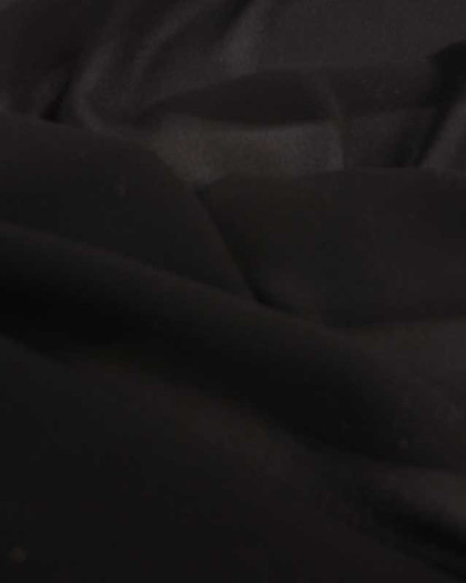 Tissu crepe georgette au mètre - Tissus en ligne Mercerine - tissu transparent noir