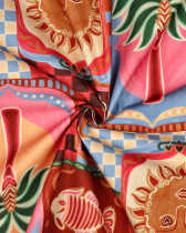 Tissu Déperlant Patchwork Dolce Vita Rose