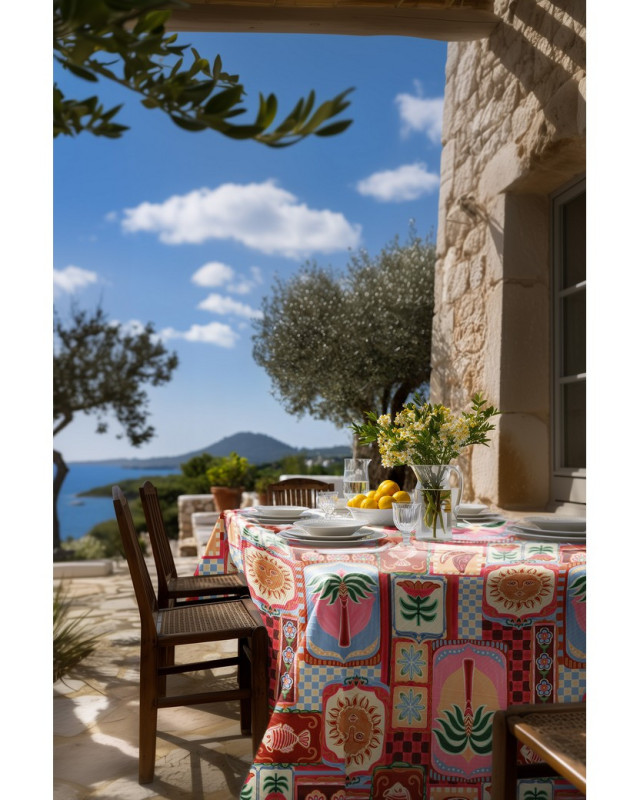 Tissu Déperlant Patchwork Dolce Vita Rose - Mercerine