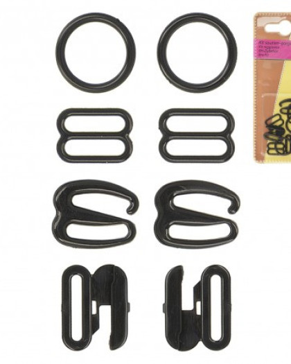 Kit Réglage Soutien Gorge - x2 - Noir