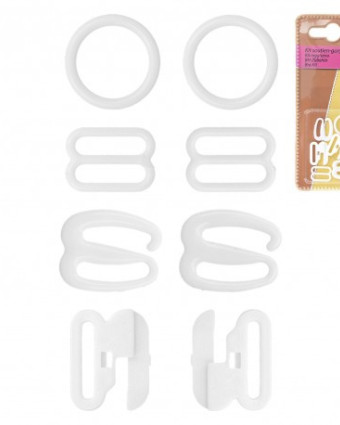Kit Réglage Soutien Gorge - x2 - Noir/Blanc - Mercerine