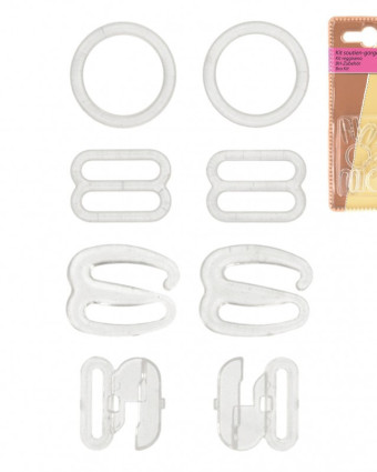 Kit Réglage Soutien Gorge - x2 - Noir/Blanc - Mercerine