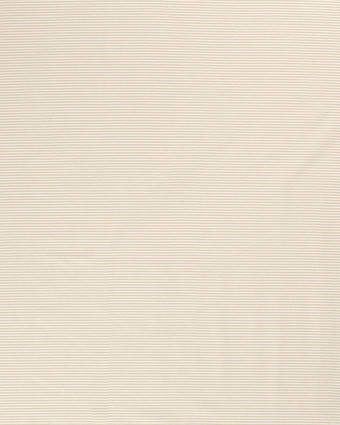Jersey Fines Rayures Beige - Mercerine