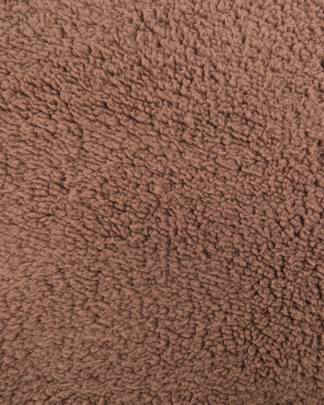 Tissu Sherpa Uni Cacao - Mercerine