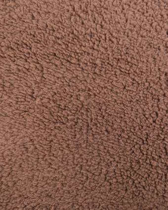 Tissu Sherpa Uni Cacao - Mercerine