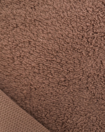 Tissu Sherpa Uni Cacao - Mercerine