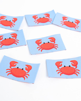 Etiquette à Coudre Petit Crabe - Mercerine