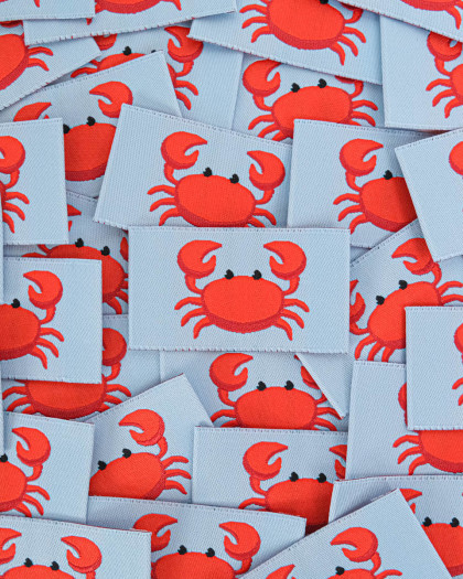 Etiquette à Coudre Petit Crabe - Mercerine