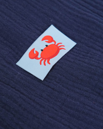 Etiquette à Coudre Petit Crabe - Mercerine