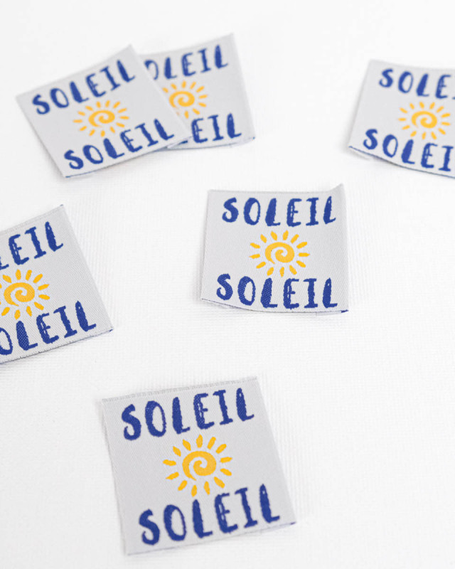 Etiquette à Coudre Soleil Soleil - Mercerine