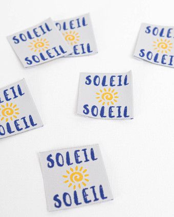 Etiquette à Coudre Soleil Soleil - Mercerine