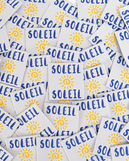Etiquette à Coudre Soleil Soleil - Mercerine