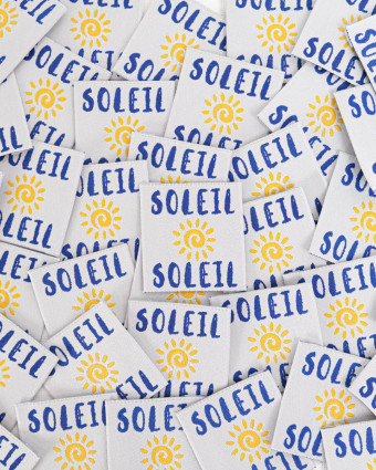 Etiquette à Coudre Soleil Soleil - Mercerine
