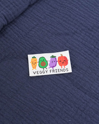 Etiquette à Coudre Veggy Friends - Mercerine