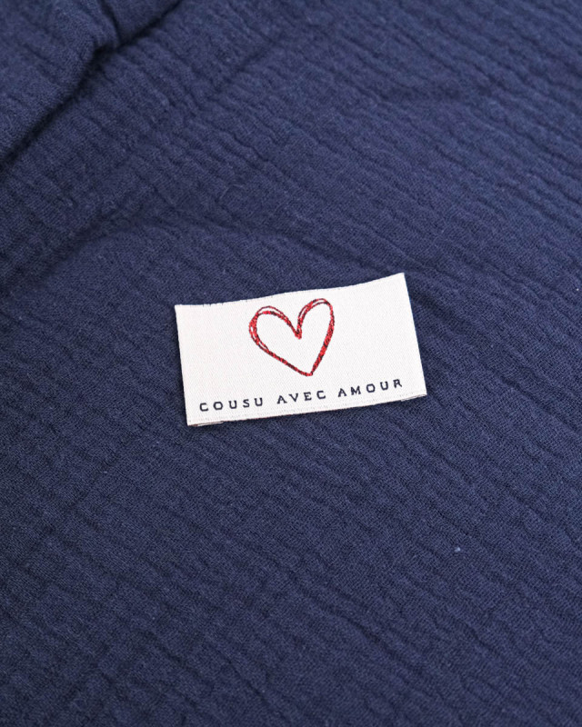 Etiquette à Coudre Cousu avec Amour - Mercerine