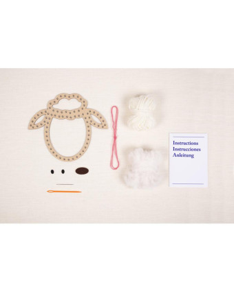 Kit de Broderie Woolly le Mouton - DMC - Mercerine