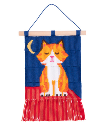 Kit de Broderie Chat dans la Nuit - DMC - Mercerine
