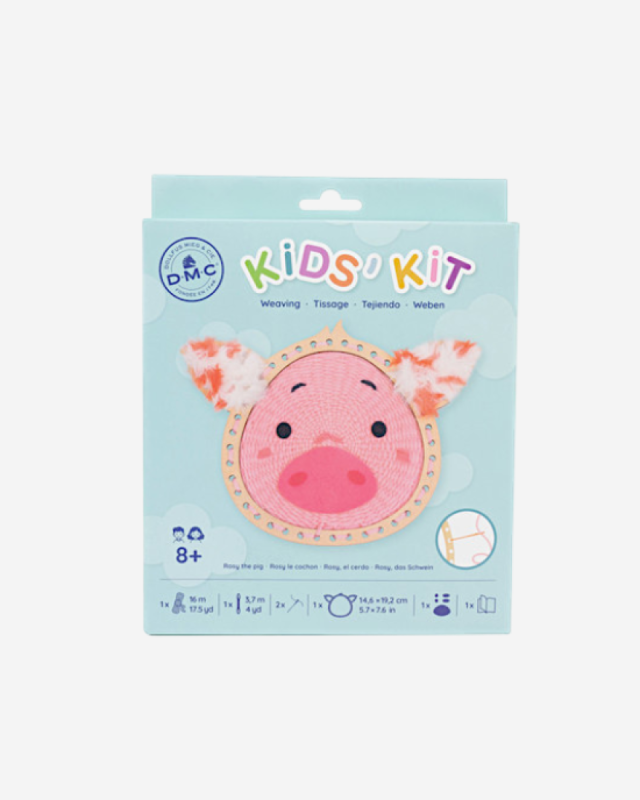 Kit de Broderie Rosy le Cochon - DMC - Mercerine