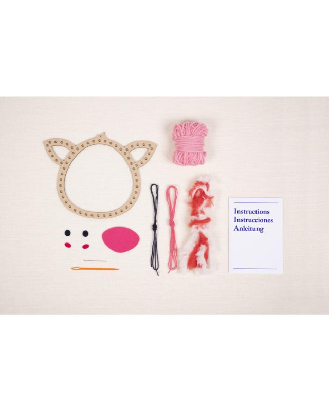 Kit de Broderie Rosy le Cochon - DMC - Mercerine