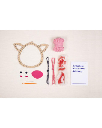 Kit de Broderie Rosy le Cochon - DMC - Mercerine