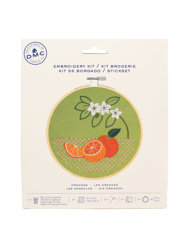 Kit de Broderie Les Oranges - DMC - Mercerine