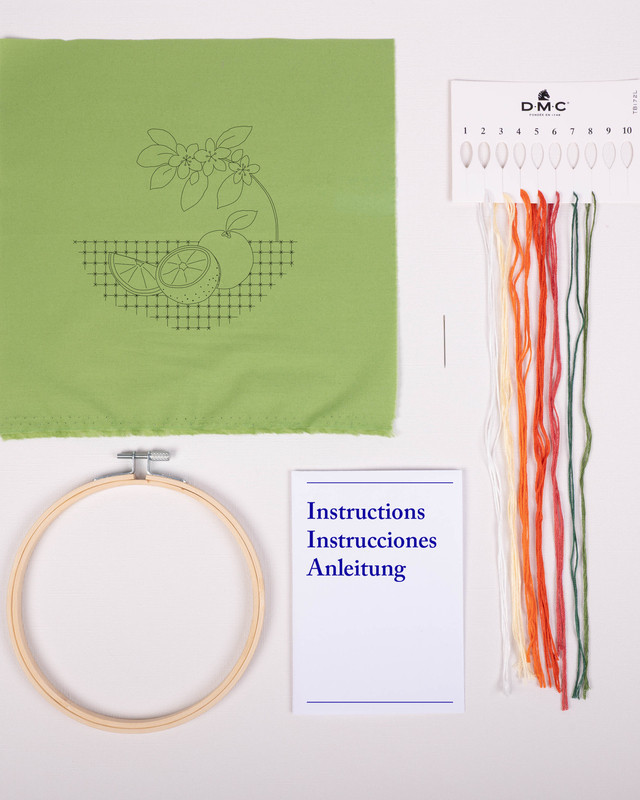 Kit de Broderie Les Oranges - DMC - Mercerine