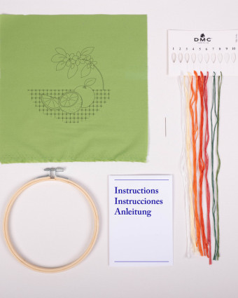 Kit de Broderie Les Oranges - DMC - Mercerine