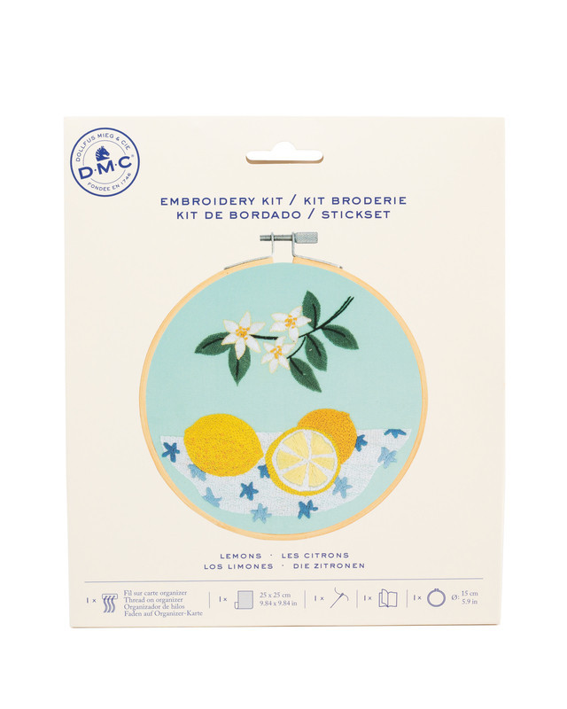 Kit de Broderie Les Citrons - DMC - Mercerine