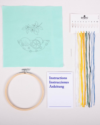 Kit de Broderie Les Citrons - DMC - Mercerine