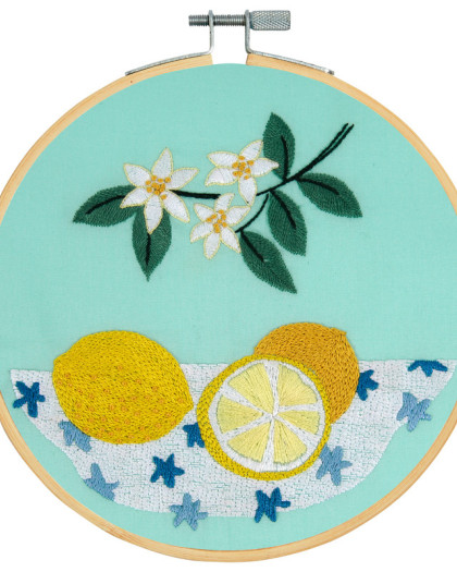 Kit de Broderie Les Citrons - DMC - Mercerine